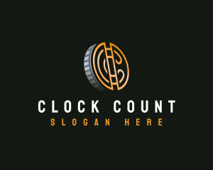 Cryptocurrency Digital Coin logo design