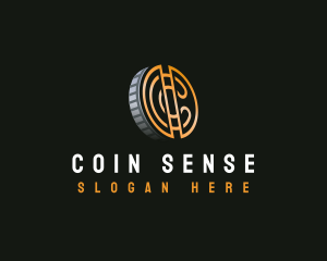 Cryptocurrency Digital Coin logo design