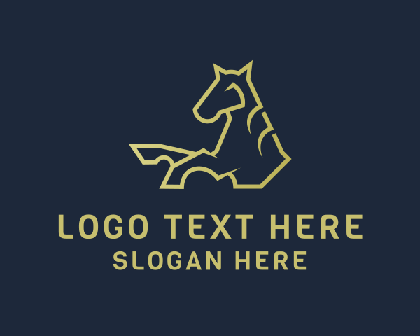 Horse Head logo example 3