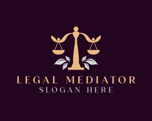 Legal Justice Scale logo design