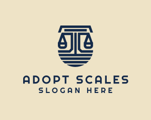 Judiciary Justice Scale  logo design