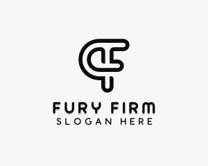 Company Brand Letter F  logo design