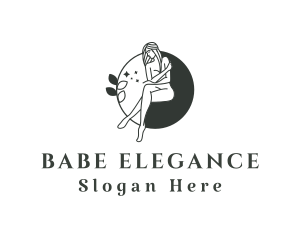 Naked Seductive Lady logo design