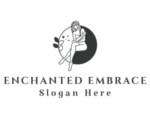 Naked Seductive Lady logo design