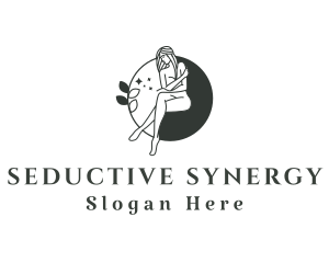 Naked Seductive Lady logo design