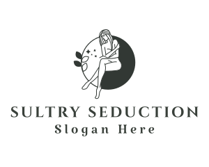 Naked Seductive Lady logo design