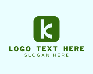 Modern Business Letter K logo