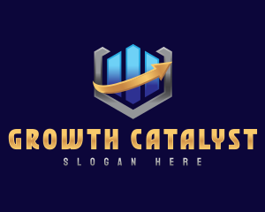 Business Bar Graph  logo design