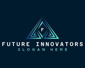 Triangle Pyramid Tech logo design