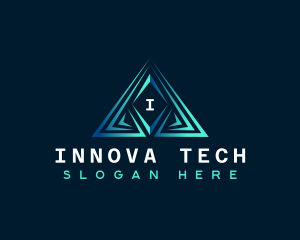 Triangle Pyramid Tech logo design