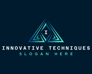 Triangle Pyramid Tech logo design