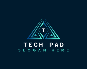 Triangle Pyramid Tech logo design