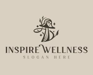 Psychedelic Mushroom Wellness logo design