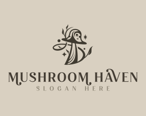 Psychedelic Mushroom Wellness logo design