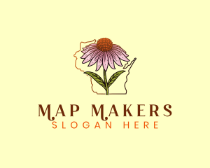 Wisconsin Coneflower Plant logo design