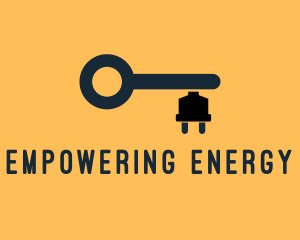 Electric Key Power Locksmith logo design