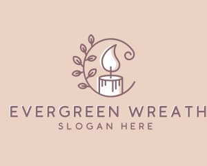 Decor Candle Wellness logo design