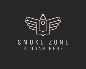 Modern Vape Wings logo design