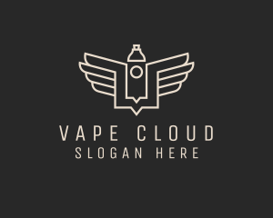 Modern Vape Wings logo design