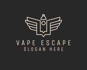 Modern Vape Wings logo design