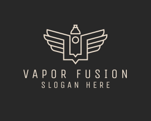 Modern Vape Wings logo design