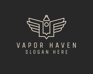 Modern Vape Wings logo design