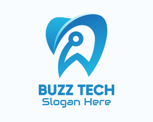 Blue Dental Tech logo design