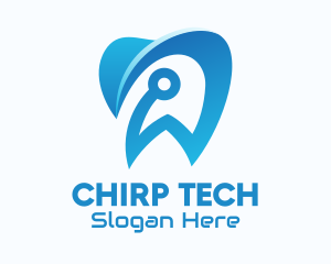 Blue Dental Tech logo design