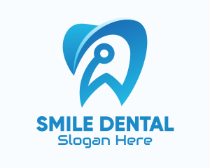 Blue Dental Tech logo design