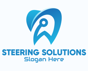 Blue Dental Tech logo design