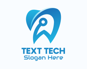 Blue Dental Tech logo design