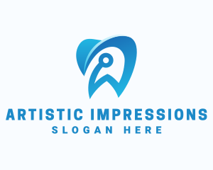 Blue Dental Tech logo design