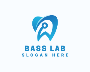 Blue Dental Tech logo design