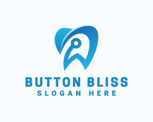 Blue Dental Tech logo design