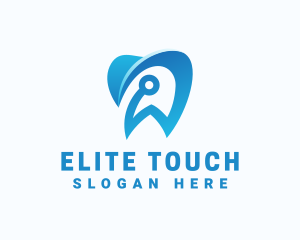 Blue Dental Tech logo design