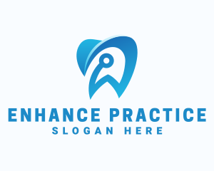 Blue Dental Tech logo design