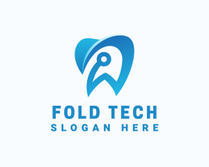 Blue Dental Tech logo design