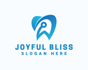 Blue Dental Tech logo design