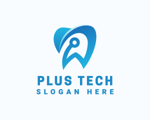 Blue Dental Tech logo design