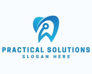 Blue Dental Tech logo design