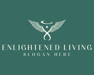Spiritual Angel Wings logo