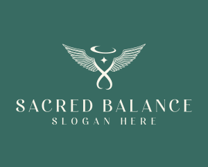 Spiritual Angel Wings logo design