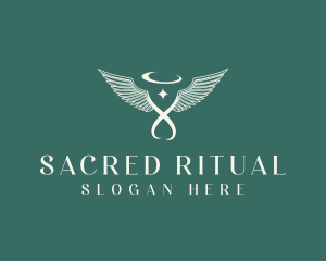 Spiritual Angel Wings logo design