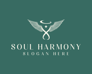 Spiritual Angel Wings logo design