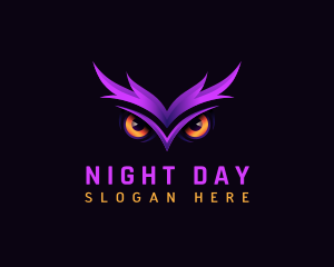 Owl Eyes Nocturnal logo design