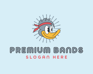 Cartoon Duck Headband logo