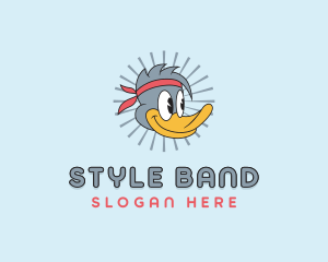 Cartoon Duck Headband logo