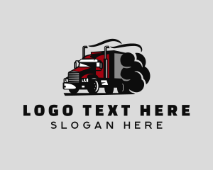 Logistics Truck Smoke logo