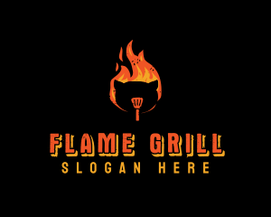 Pork Grill Barbecue logo design