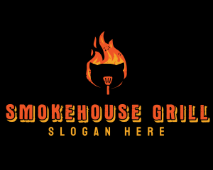 Pork Grill Barbecue logo design